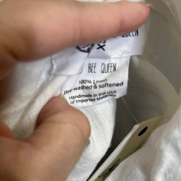 Just BEE Queen Chiara Dress V Neck Ecru XS - Picture 6 of 11